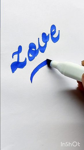 Draw Beautiful Word 'Love' in Cursive Style Easily #writing #handwriting