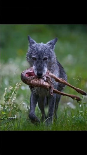 wolf hunting deer And eating #wolf #deer #wildlife