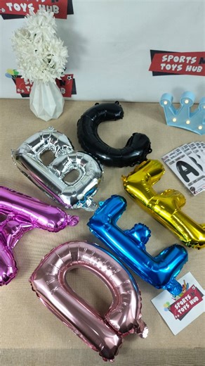 From A to Z, we’ve got your party covered! 🎉 Mix colors, spell names, write any greetings and make memories shine ✨ #SportsNToysHub #PartyGoals #birthdaydecor #partysupplies #balloons | Sports n Toys Hub