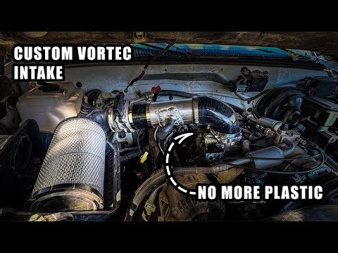 I made a custom intake for my '98 Silverado