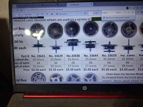 Replacing a great wheel on a Regula 01 count wheel movement and showing how to put together