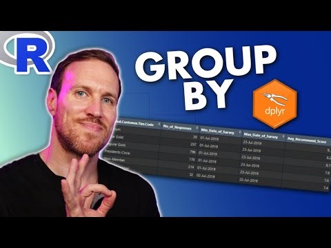 How to GROUP BY data in R using the dplyr function group_by in RStudio