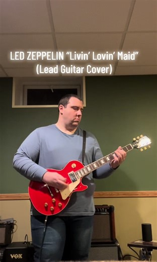 Led Zeppelin “Livin’ Lovin’ Maid” (Lead Guitar Cover) #ledzepplin #fyp #guitar #music