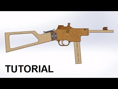 Folding rubber band SMG — free plans and tutorial