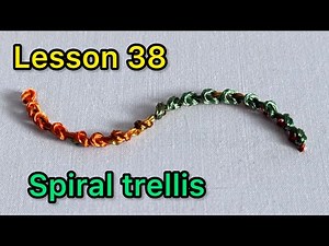 Embroidery Lesson 38 | Learn Spiral Trellis Stitch for Beginners
