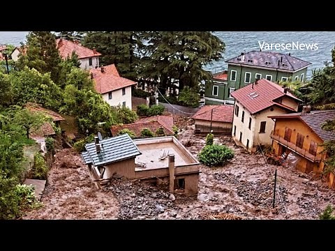 Alluvione sul Lago di Como: le prime immagini