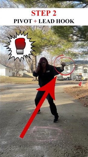 How To Do FOOTWORK + LEAD HOOK 🥊 #Shorts #MMA #Kickboxing