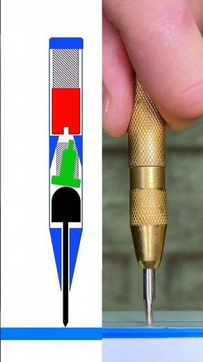 How to Use an Automatic Center Punch for Accurate Drilling - Stop Bit Wander #workshops #metalwork