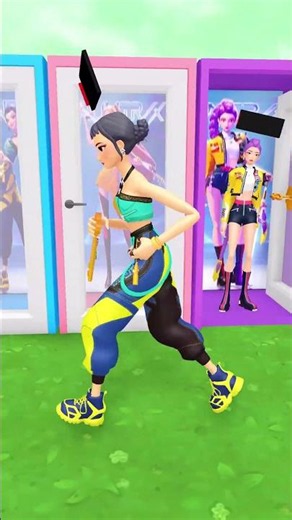 Rumi, Mira, and Zoey channel energy to unlock the charging cabinet #kpopdemonhunters