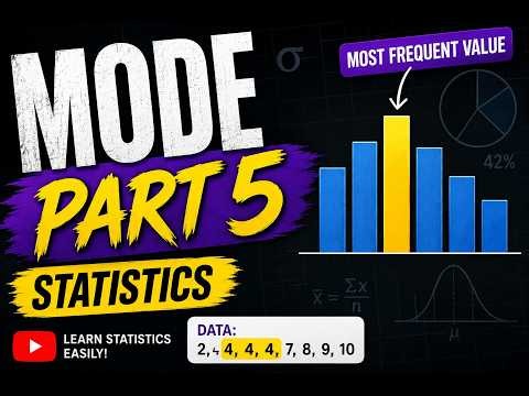 Mode Part 5 | Formula, Solved Examples & Shortcuts | Statistics Class 11/12