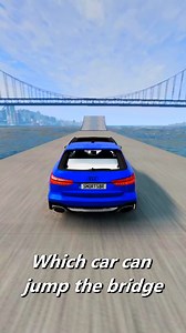 585K views · 7.1K reactions | Part 151 - test of which car jumps the big bridge #beamngdrive #reels | Shortsbr | Facebook