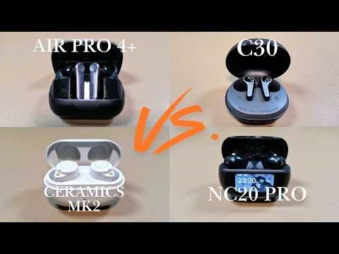 Sound Challenge | Earfun Air Pro 4+ vs. soundPEATS C30 vs. Roseselsa Ceramics MK-2 vs. TOZO NC20 Pro