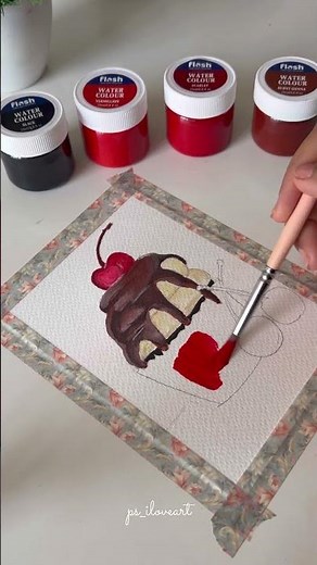 Easy cupcake painting | Flash Paints | DIY