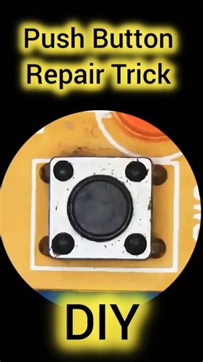 Push Button Repair Trick #shorts #tricks #repair #button #pushbutton #diy