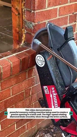 Incredible Precision Brick Wall Cutting with a Power Cutter | Construction Technology