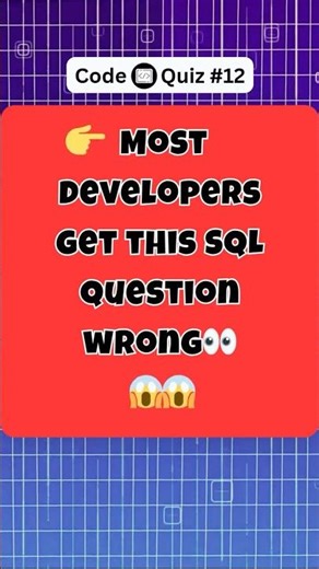 SQL Quiz #4: WHERE vs HAVING – Which Result Appears? #coding #quiz #database #shorts #programming
