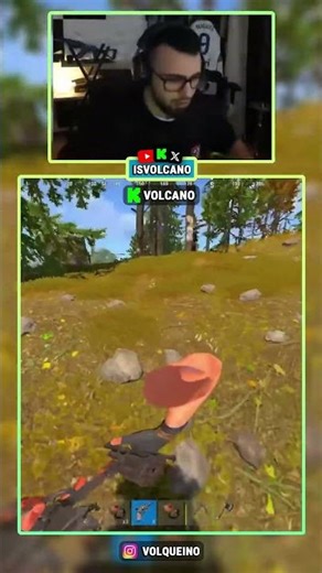 ME AGARRAN DE ESPALDA Y FARMEANDO PERO...! - #rust #rustgame #pvp #shorts