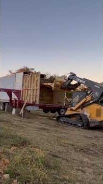 Loading Squares Bales into Van Trailers. #vlog #dailyvlog #short #farming #truck #automobile #blog