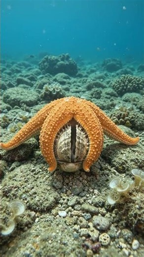 This Starfish Can Turn Its Stomach Inside Out! 😱⭐