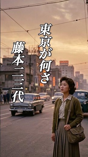 懐かしい曲『藤本二三代 - 東京が何さ』懐メロ ショートMV作ってみた！