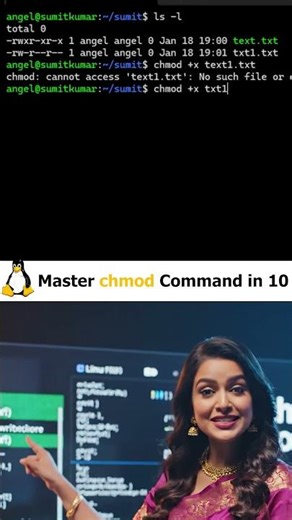 Master Linux chmod Command in 10 sec | Fix Permission Denied Forever 🔐|Linux Tutorial | #Shorts