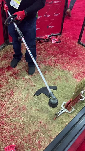 The M18 FUEL™ String Trimmer w/ QUIK-LOK™ has the power to clear thick brush. See it in action at #equipexpo. #nothingbutheavyduty #milwaukeetool
