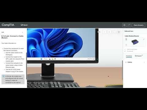 Lab: Connect a Cable Modem