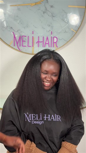 Kinky Straight Weave Flip Over Tutorial