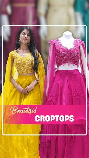 Beautiful Crop Tops Collection | Trendy & Stylish Fashion Wear | She Needs Saree World #shorts