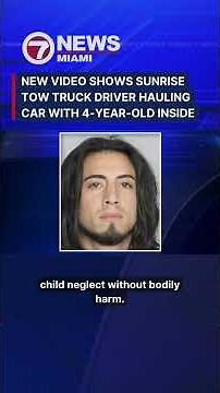 Surveillance video shows father chasing after truck towing car with a 4-year-old daughter inside