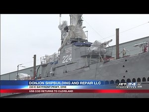 USS COD prepares to return to Cleveland after several weeks of repairs in Erie