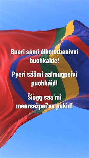 Svenska folkpartiet i Finland on Instagram: "Buori sámi álbmotbeaivvi buohkaide! Pyeri säämi aalmugpeivi puohháid! Šiõǥǥ saaʹmi meersažpeiʹvv pukid! Idag firar vi samernas nationaldag. Samerna är det enda ursprungsfolket inom Europeiska unionen. Det är vårt ansvar att även i framtiden trygga samernas rätt till sina språk, sin kultur och sina näringar. Den 19 juni 2025 var en historisk dag då sametingslagen äntligen godkändes. Efter över ett decennium av arbete nåddes målet, och SFP:s långsiktiga