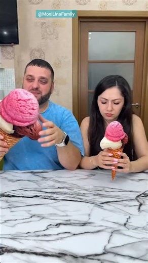 Which ice cream was real ( @MoniLinaFamily