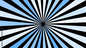 Psychedelic tunnel of rotating radiating rays, 4k with alpha channel