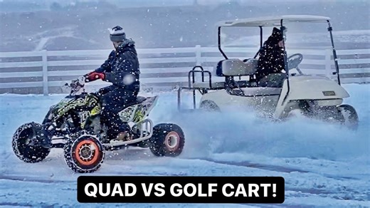 KTM 450 Quad Winter Ride – Thrills in the Snow!