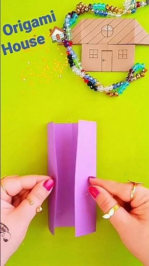 Easy Origami House Paper Folding Instructions | How to Make Paper House Origami Papercraft Mad Love