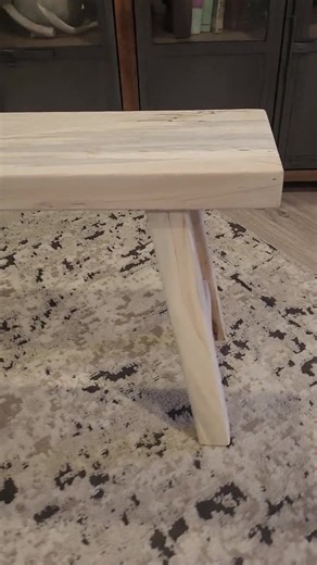 Solid Maple Entryway Bench A Frame Legs Narrow Bench End of Bed Bench Rustic Live Edge Bench Skinny Bench Coffee Table - Etsy
