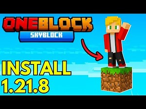 How To Download & Install OneBlock Skyblock 1.21.8 Minecraft