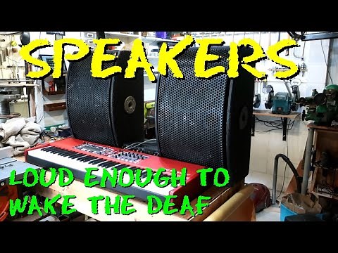 Speakers - Restoring some old PA speakers