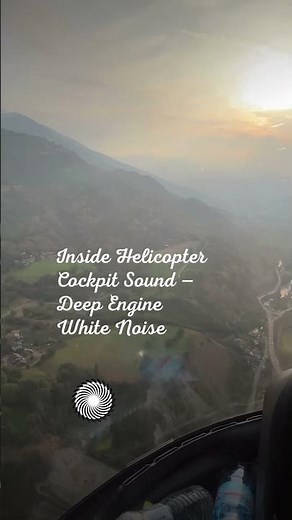 🚁 Inside Helicopter Cockpit Sound — Deep Engine White Noise (30s Short)