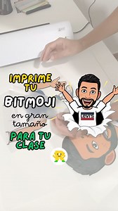 Hola, compis 🙋🏻‍♂️ Me habéis preguntado mil veces cómo hago para imprimir mi #bitmoji en gran tamaño sin que pierda calidad, así que aquí os traigo un reel que os he grabado en el que os lo explico paso a paso y de la forma más sencilla 🙈 Antes vectorizaba yo el bitmoji para que no perdiera calidad (en Inkscape o en vectorizer.ai), pero he descubierto que al descargarlo desde la web la calidad del bitmoji es buena. Antes también dividía el bitmoji en partes usando webs específicas para ello (