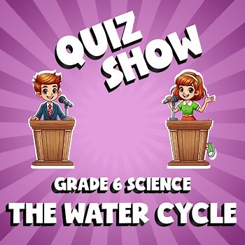 The Water Cycle QUIZ SHOW Science Game - No Prep Grade 6 Review