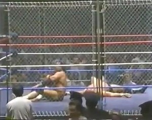 On October 17, 1983 in a steel cage match at a packed Madison Square Garden, a defining moment in "Superfly" Jimmy Snuka’s career occurred during a match against WWF Intercontinental Champion Don Muraco. The match ended in a loss for Snuka, but afterward he dragged Muraco back into the ring and connected with the most famous "Superfly Splash" of his career, off the top of the 15-foot high steel cage. Future wrestling stars the Sandman, Mick Foley, Tommy Dreamer, and Bubba Ray Dudley were all in 