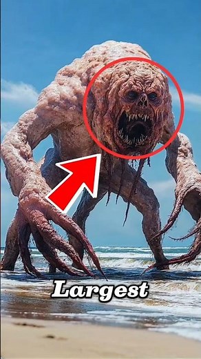 TOP 5 GIANT SEA MONSTER ON EARTH 🌊🦑 #giantseacreature #scaryseacreatures #seaoceanmonster