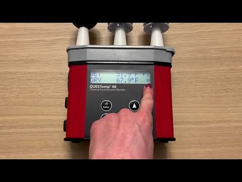 How to Operate the QUESTemp Heat Stress Monitor