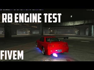 RSM Freeroam (FiveM) Nissan Skyline R34 RB engine sound | Drift and airport runway run