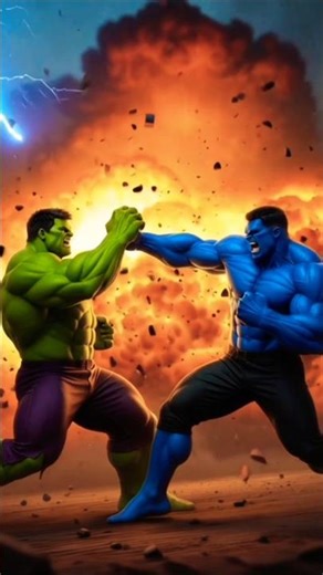Hulk vs Blue Hulk Fight EPI #avengers #avengers #marvel #ironman #hulkout #hulklife #hulksmash