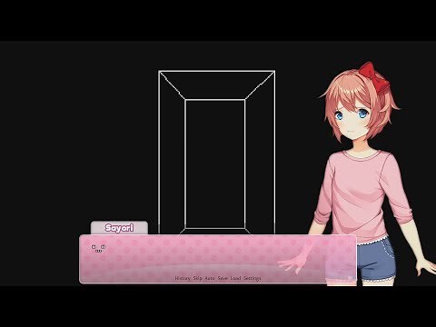 Sayori plays a video game