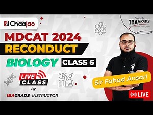 Biology Class-6 | Life Processes In Animals | MDCAT Reconduct Prep | Chaajao Live