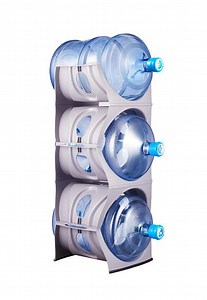 [Hot Item] Plastic Three Layers Water Bottle Shelf for 3 and 5 Gallon (HBR-3)